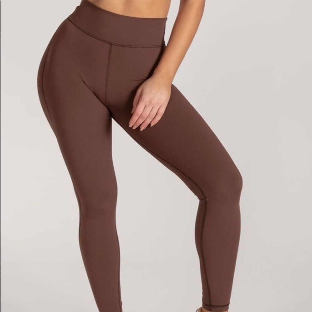 Meshki brown full length legging